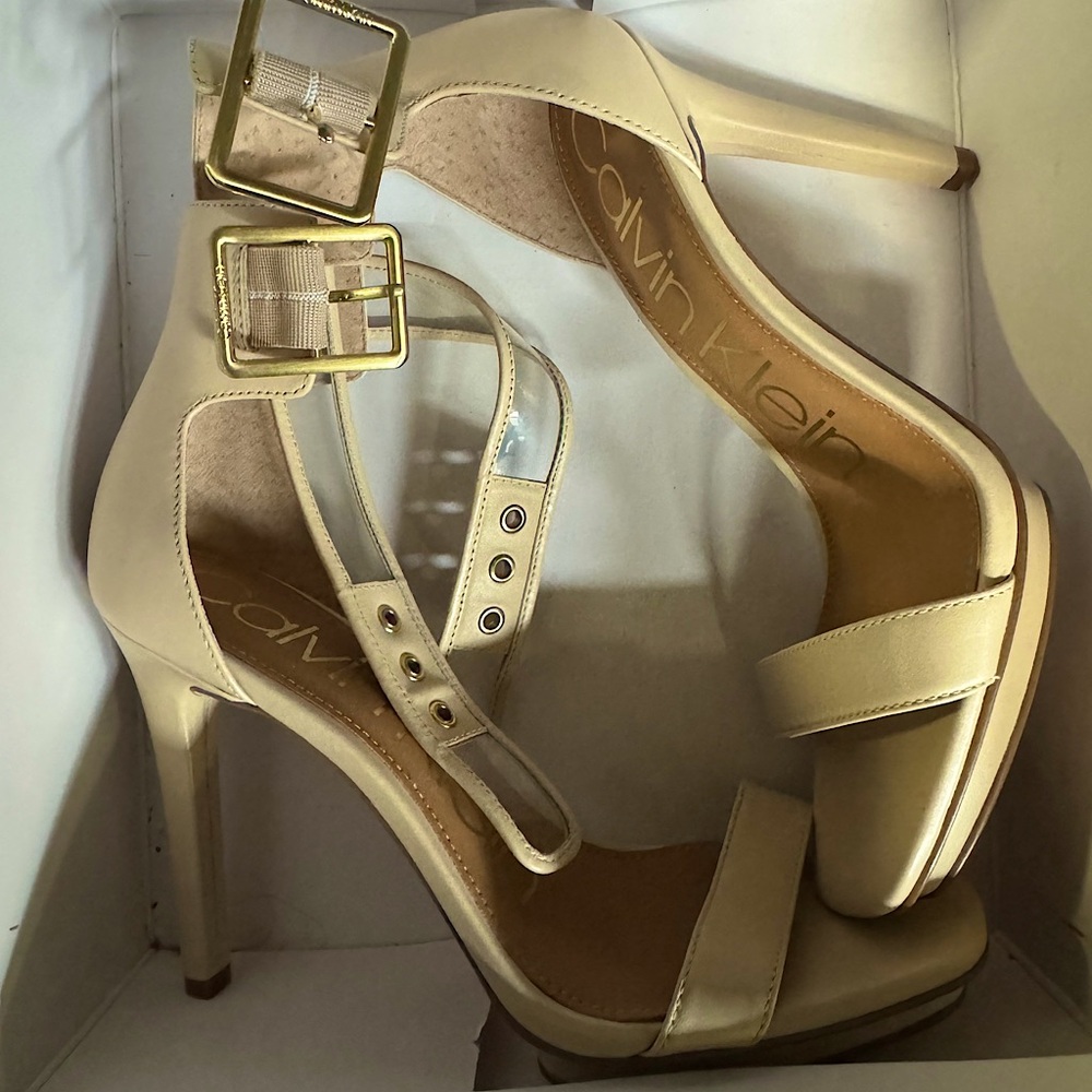 NEW! Calvin Klein Heels Sandals